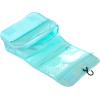 imageMultifunction Portable Waterproof Travel Kit Toiletry Travel Cosmetic Bag Hanging Hook for Men Women Blue FlowersSky Blue