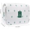 imageMultifunction Portable Waterproof Travel Kit Toiletry Travel Cosmetic Bag Hanging Hook for Men Women Blue Flowerscactus