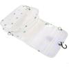 imageMultifunction Portable Waterproof Travel Kit Toiletry Travel Cosmetic Bag Hanging Hook for Men Women Blue Flowerscactus