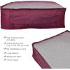 imageVercord 7 Set Travel Packing Organizers Cubes Luggage Suitcase Organizer Bags Clothes Underwear Cube Shoe Pouch Pack Pink LeopardBurgundy