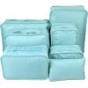 imageVercord 7 Set Travel Packing Organizers Cubes Luggage Suitcase Organizer Bags Clothes Underwear Cube Shoe Pouch Pack Pink LeopardColor Blue