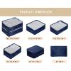 imageVercord 7 Set Travel Packing Organizers Cubes Luggage Suitcase Organizer Bags Clothes Underwear Cube Shoe Pouch Pack Pink LeopardDark Blue