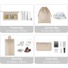 imageVercord 8 Set Travel Packing Pods Luggage Organizers Cubes with Laundry Bags AccessoriesBeige8set
