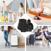 imageVercord 8 Set Travel Packing Pods Luggage Organizers Cubes with Laundry Bags AccessoriesBlack8set