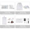 imageVercord 8 Set Travel Packing Pods Luggage Organizers Cubes with Laundry Bags AccessoriesCactus8set