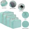 imageVercord 8 Set Travel Packing Pods Luggage Organizers Cubes with Laundry Bags AccessoriesSkyblue8set