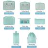imageVercord 8 Set Travel Packing Pods Luggage Organizers Cubes with Laundry Bags AccessoriesSkyblue8set