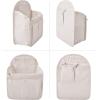 imageVercord Backpack Organizer Insert Liner Hanging Travel Bag in Bag with Many PocketsBeige
