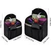 imageVercord Backpack Organizer Insert Liner Hanging Travel Bag in Bag with Many PocketsBlack