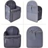 imageVercord Backpack Organizer Insert Liner Hanging Travel Bag in Bag with Many PocketsGrey