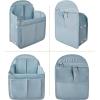 imageVercord Backpack Organizer Insert Liner Hanging Travel Bag in Bag with Many PocketsLight Blue