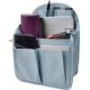 imageVercord Backpack Organizer Insert Liner Hanging Travel Bag in Bag with Many PocketsLight Blue
