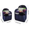 imageVercord Backpack Organizer Insert Liner Hanging Travel Bag in Bag with Many PocketsNavy Blue