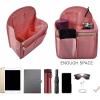 imageVercord Backpack Organizer Insert Liner Hanging Travel Bag in Bag with Many PocketsPink