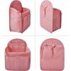 imageVercord Backpack Organizer Insert Liner Hanging Travel Bag in Bag with Many PocketsPink