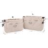 imageVercord Canvas Handbag Organizers Sturdy Purse Insert Organizer Bag in Bag 10 Pockets Beige SmallBeige