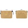 imageVercord Canvas Handbag Organizers Sturdy Purse Insert Organizer Bag in Bag 10 Pockets Beige SmallKhaki