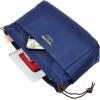 imageVercord Canvas Handbag Organizers Sturdy Purse Insert Organizer Bag in Bag 10 Pockets Beige SmallNavy Blue