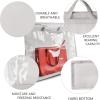 imageVercord Clear PVC Handbag DustFree Cover Moistureproof Purse Storage Bag Organizer with Handle Zipper SpaceSave Holder for Closet Pink XXLGrey