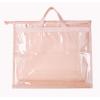 imageVercord Clear PVC Handbag DustFree Cover Moistureproof Purse Storage Bag Organizer with Handle Zipper SpaceSave Holder for Closet Pink XXLPink