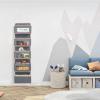 imageVercord Door Hanging Organizer Storage Wall Mount Organization Foldable Hanging Shelves Kids Toy 5 Pocket 4 Clear Window with Metal Hook GreyGrey