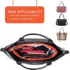imageVercord Expandable Nylon Handbag Purse Organizer Insert Liner Shaper Bag in Bag Beige Grey MediumOrange