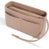 imageVercord Felt Organizer Insert For Purse Handbag Tote Bag In Bag Inside Shaper Divider Neo Beige Slender MediumA Beige
