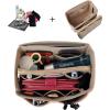 imageVercord Felt Organizer Insert For Purse Handbag Tote Bag In Bag Inside Shaper Divider Neo Beige Slender MediumA Beige