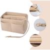 imageVercord Felt Organizer Insert For Purse Handbag Tote Bag In Bag Inside Shaper Divider Neo Beige Slender MediumA Beige