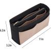 imageVercord Felt Organizer Insert For Purse Handbag Tote Bag In Bag Inside Shaper Divider Neo Beige Slender MediumA Black  Beige