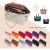 imageVercord Felt Organizer Insert For Purse Handbag Tote Bag In Bag Inside Shaper Divider Neo Beige Slender MediumA Black  Beige