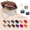 imageVercord Felt Organizer Insert For Purse Handbag Tote Bag In Bag Inside Shaper Divider Neo Beige Slender MediumA Black  Beige