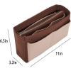 imageVercord Felt Organizer Insert For Purse Handbag Tote Bag In Bag Inside Shaper Divider Neo Beige Slender MediumA Coffee  Beige