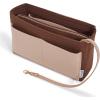 imageVercord Felt Organizer Insert For Purse Handbag Tote Bag In Bag Inside Shaper Divider Neo Beige Slender MediumA Coffee  Beige