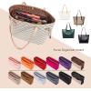 imageVercord Felt Organizer Insert For Purse Handbag Tote Bag In Bag Inside Shaper Divider Neo Beige Slender MediumA Coffee  Beige