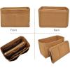imageVercord Felt Organizer Insert For Purse Handbag Tote Bag In Bag Inside Shaper Divider Neo Beige Slender MediumA Coffee