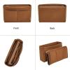 imageVercord Felt Organizer Insert For Purse Handbag Tote Bag In Bag Inside Shaper Divider Neo Beige Slender MediumA Coffee