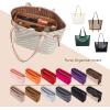 imageVercord Felt Organizer Insert For Purse Handbag Tote Bag In Bag Inside Shaper Divider Neo Beige Slender MediumA Coffee