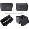 imageVercord Felt Organizer Insert For Purse Handbag Tote Bag In Bag Inside Shaper Divider Neo Beige Slender MediumA Dark Grey