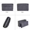 imageVercord Felt Organizer Insert For Purse Handbag Tote Bag In Bag Inside Shaper Divider Neo Beige Slender MediumA Dark Grey