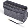 imageVercord Felt Organizer Insert For Purse Handbag Tote Bag In Bag Inside Shaper Divider Neo Beige Slender MediumA Dark Grey