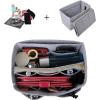 imageVercord Felt Organizer Insert For Purse Handbag Tote Bag In Bag Inside Shaper Divider Neo Beige Slender MediumA Grey