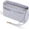 imageVercord Felt Organizer Insert For Purse Handbag Tote Bag In Bag Inside Shaper Divider Neo Beige Slender MediumA Grey