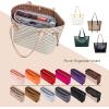 imageVercord Felt Organizer Insert For Purse Handbag Tote Bag In Bag Inside Shaper Divider Neo Beige Slender MediumA Grey