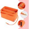 imageVercord Felt Organizer Insert For Purse Handbag Tote Bag In Bag Inside Shaper Divider Neo Beige Slender MediumA Orange
