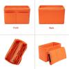 imageVercord Felt Organizer Insert For Purse Handbag Tote Bag In Bag Inside Shaper Divider Neo Beige Slender MediumA Orange