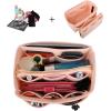 imageVercord Felt Organizer Insert For Purse Handbag Tote Bag In Bag Inside Shaper Divider Neo Beige Slender MediumA Pink