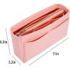 imageVercord Felt Organizer Insert For Purse Handbag Tote Bag In Bag Inside Shaper Divider Neo Beige Slender MediumA Pink
