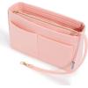 imageVercord Felt Organizer Insert For Purse Handbag Tote Bag In Bag Inside Shaper Divider Neo Beige Slender MediumA Pink