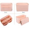 imageVercord Felt Organizer Insert For Purse Handbag Tote Bag In Bag Inside Shaper Divider Neo Beige Slender MediumA Pink